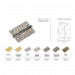 Петля MORELLI стальная универсальная MS 100X70X2.5-4BB SN Цвет - Белый никель Morelli
