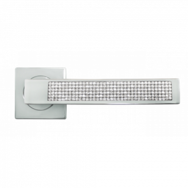 Дверные ручки Morelli Luxury DC-4-S CSA (СЛАДКАЯ ЖИЗНЬ) Цвет - Матовый хром Morelli