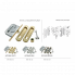 Комплект для раздвижных дверей MORELLI MHS150 L SC Цвет - Матовый хром Morelli