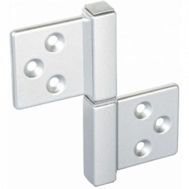 Петля карточная Morelli CH-S 85X82 SC с квадратной осью разобранная, Цвет - матовый хром Morelli