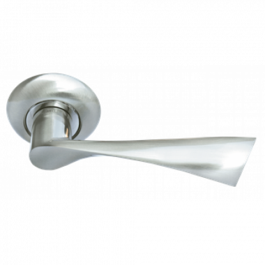 Дверные ручки Morelli "КАПЕЛЛА" MH-01 SN Цвет - Белый никель Morelli