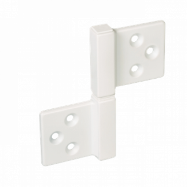 Петля карточная Morelli CH-S 85X82 W с квадратной осью разобранная, Цвет - белый Morelli