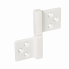 Петля карточная Morelli CH-S 85X82 W с квадратной осью разобранная, Цвет - белый Morelli