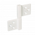 Петля карточная Morelli CH-S 85X82 W с квадратной осью разобранная, Цвет - белый Morelli