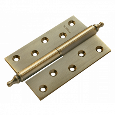 Петля MORELLI латунная разъёмная с короной MB 120X80X3.5 AB R C Цвет - Античная бронза Morelli