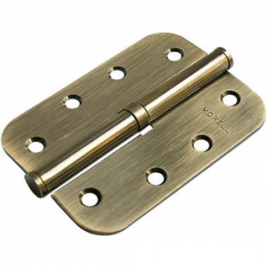 Петля MORELLI стальная разъёмная скругленная MSD-C 100X70X2.5 AB L Цвет - Античная бронза Morelli