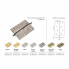 Петля MORELLI стальная разъемная с короной MS 100X70X2.5 R SN Цвет - Белый никель Morelli