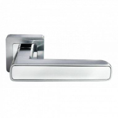 Дверные ручки Morelli "Флекс" MH-44 SC/CP-S55 Цвет - Мат. хром/полированный хром Morelli