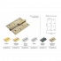 Петля MORELLI стальная разъёмная MSD 100X70X2.5 SC L Цвет - Матовый хром Morelli